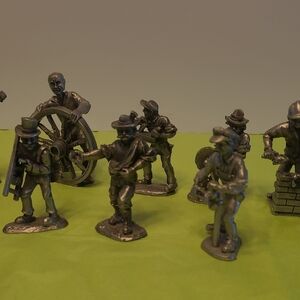 🪚🎨Vintage Pewter Silver Collectible Tradesmen Figure Set 11 Total